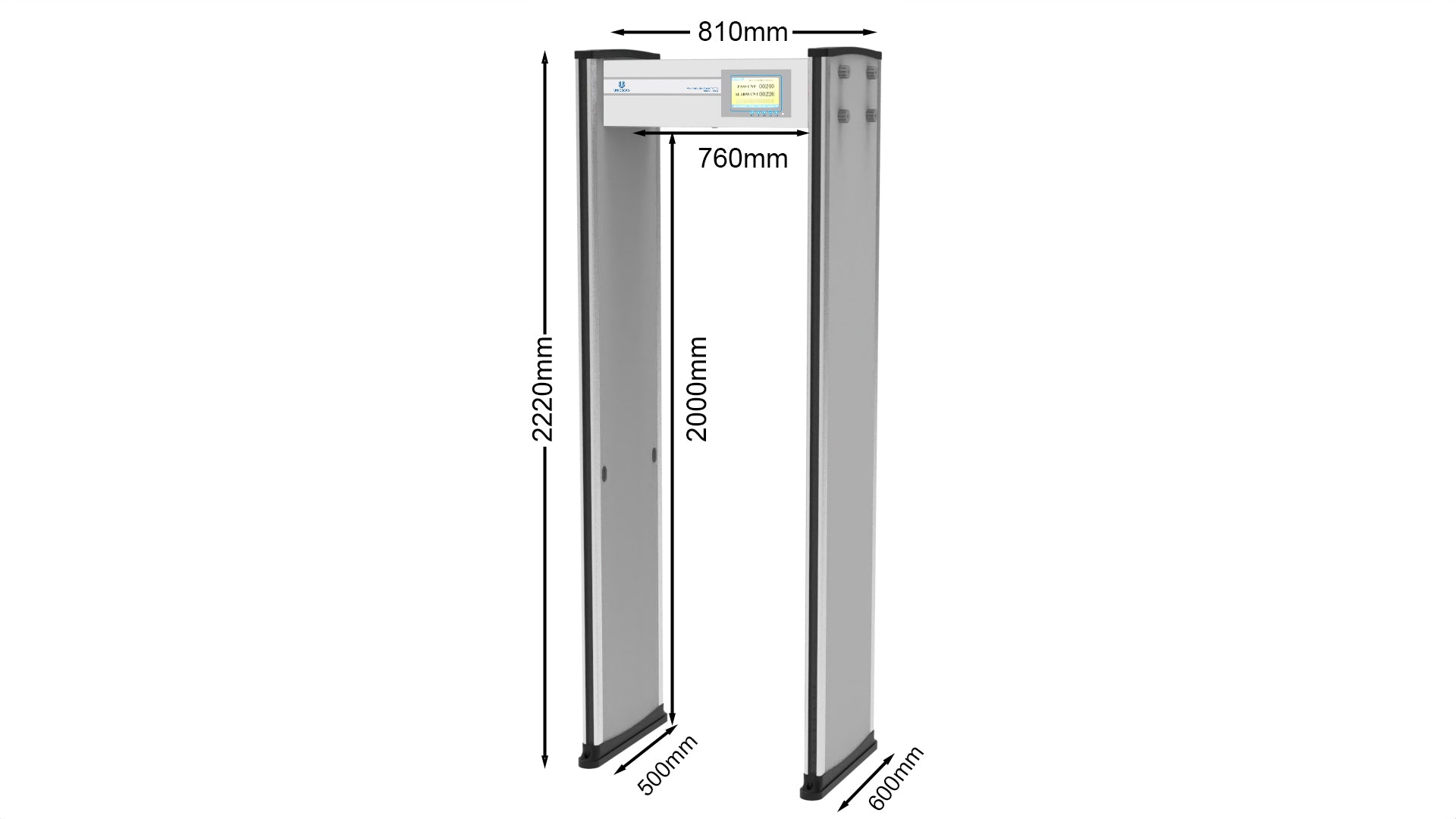 Walk Through Metal Detector: UZ800 - UNIQSCAN Walk Through Metal Detector: UZ800 - UNIQSCAN